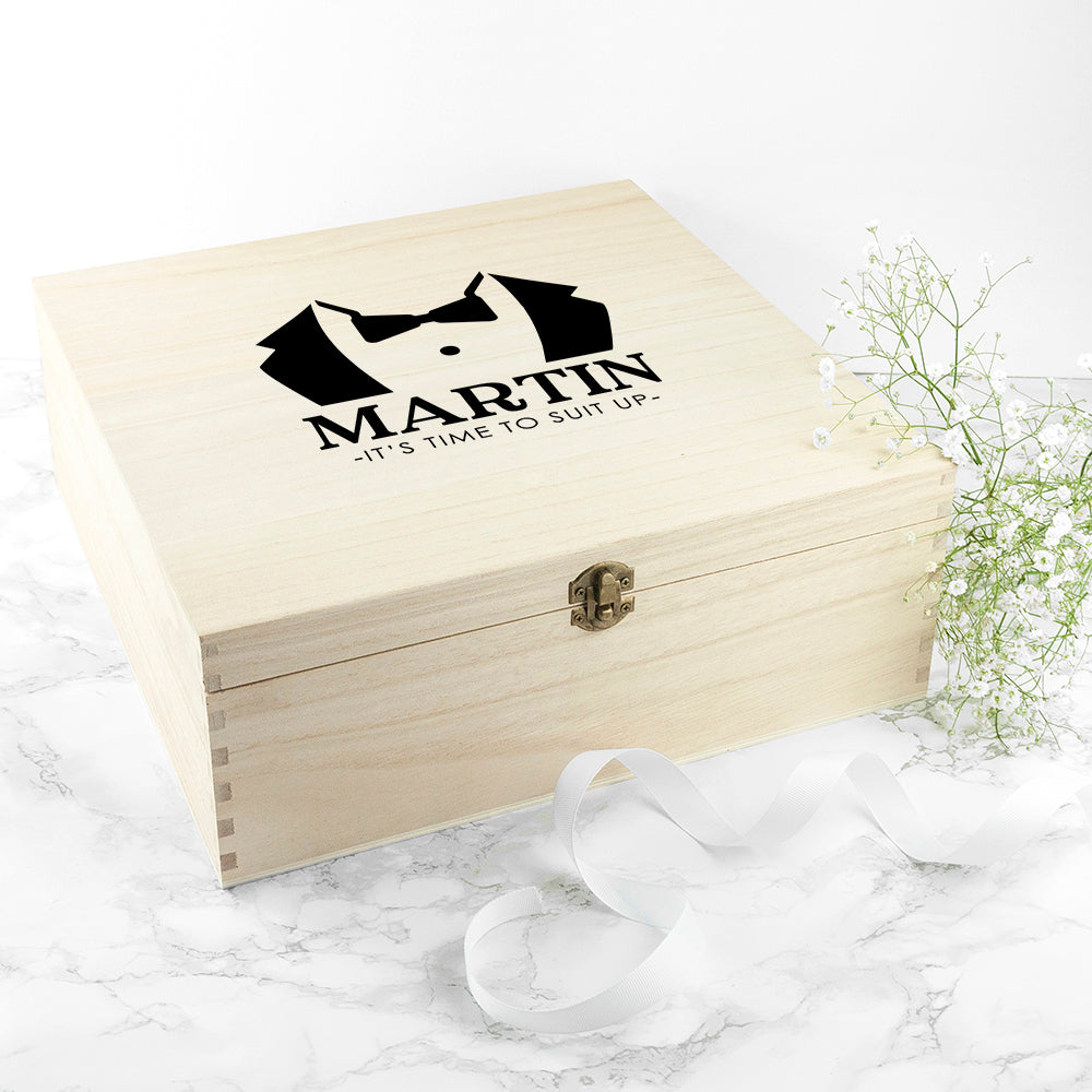 Personalised Suit Up Wedding Box - Image 4