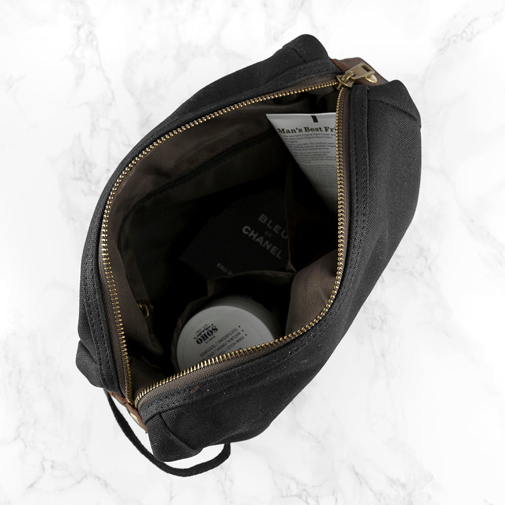 Personalised Men's Waxed Wash Bag - Image 2
