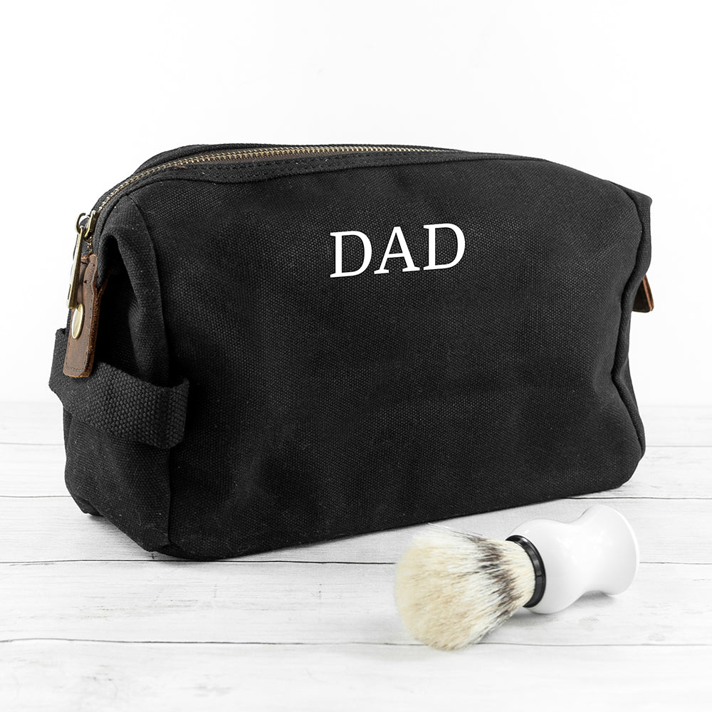 Personalised Men's Waxed Wash Bag - Image 4