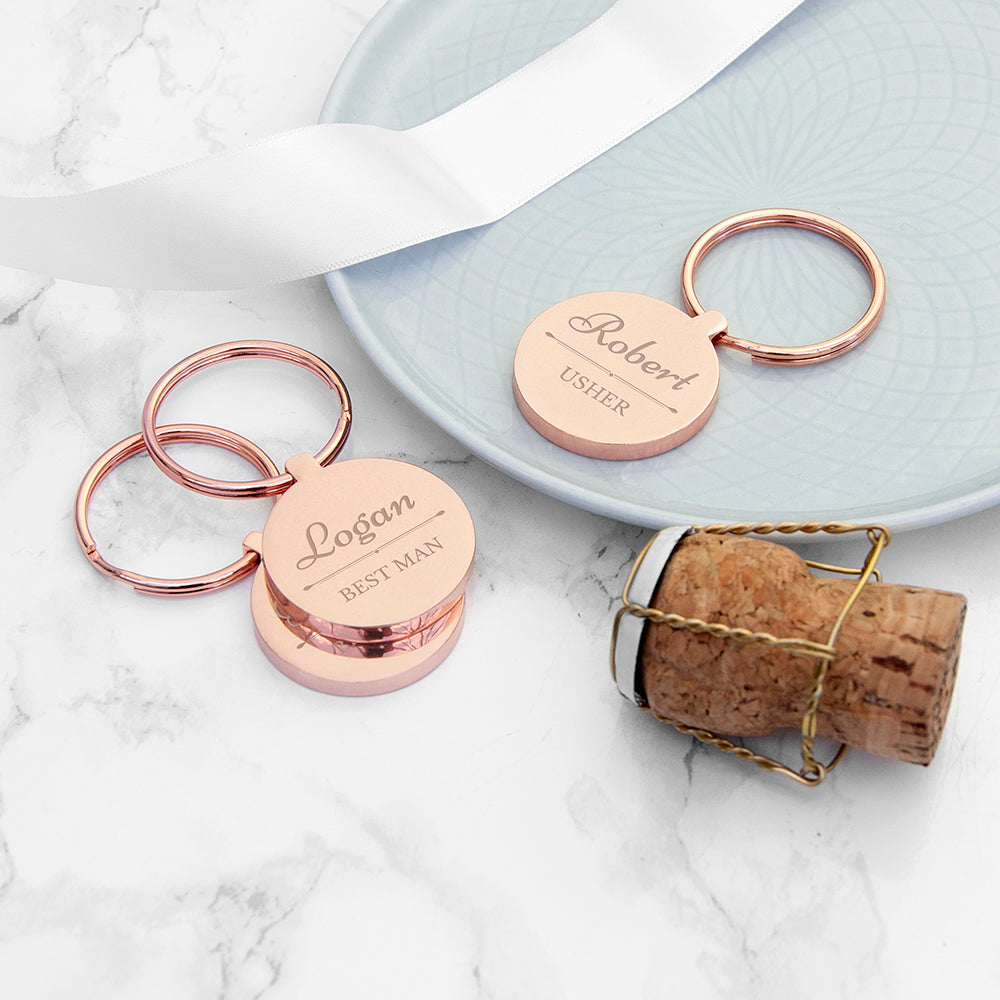 Personalised Wedding Party Keyring - Image 2